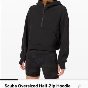 Lululemon oversized scuba 1/2 zip